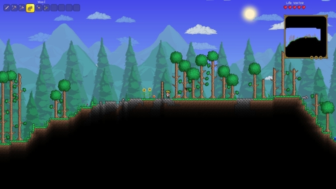 Terraria, the original 2D Minecraft