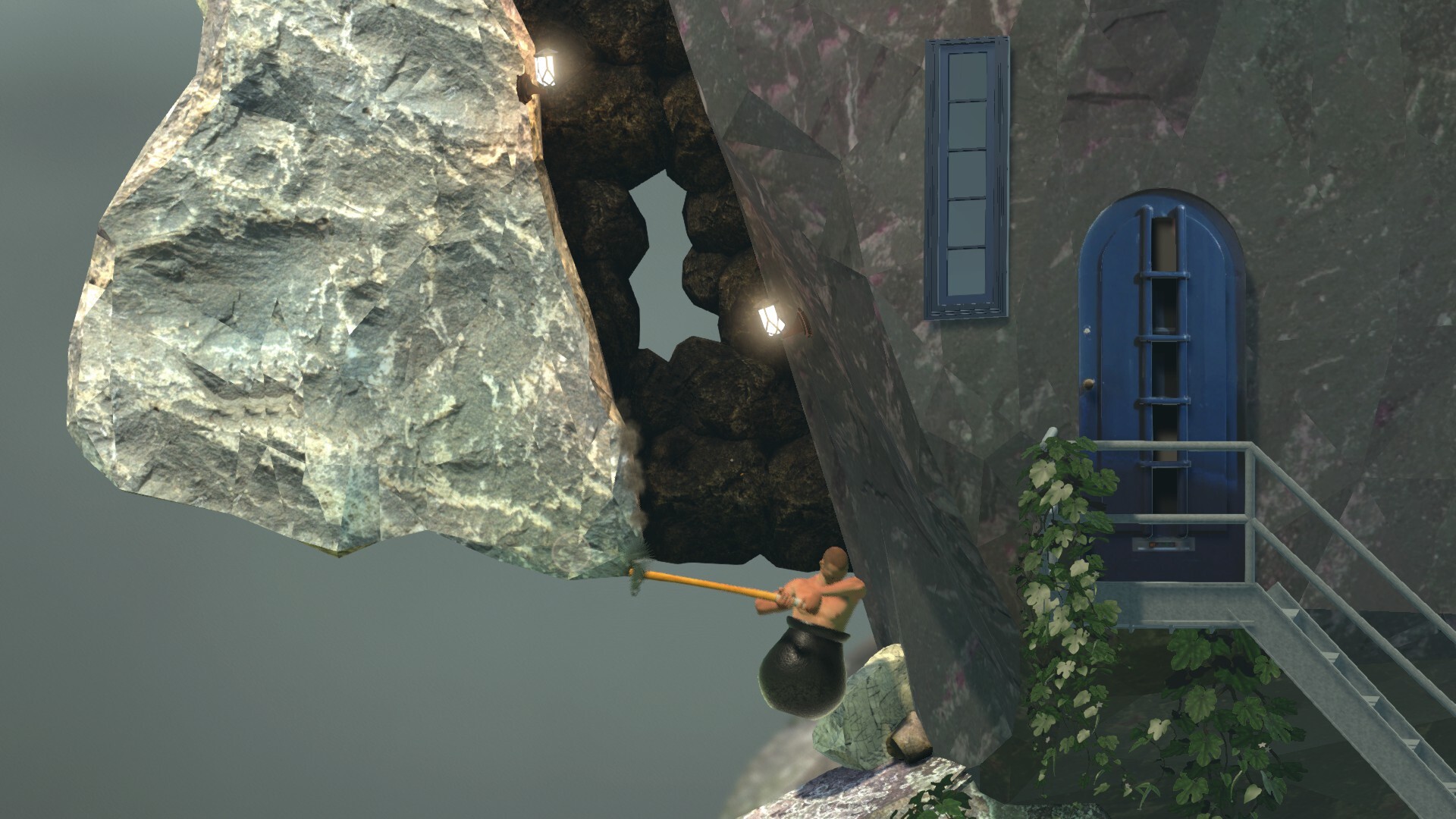 Getting Over It Is A Game About Using A Sledgehammer To Climb A Mountain