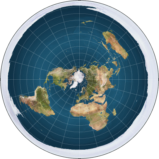 Map of the Flat Earth