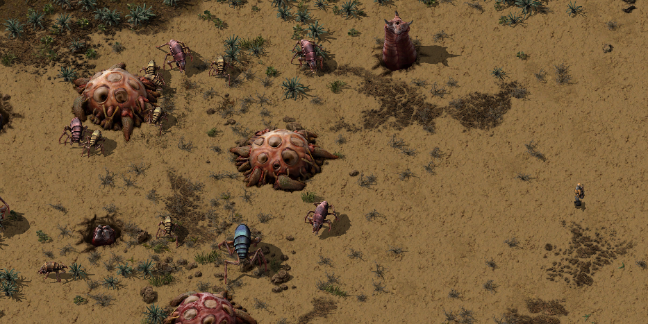 An alien blight on an Earth-like landscape.