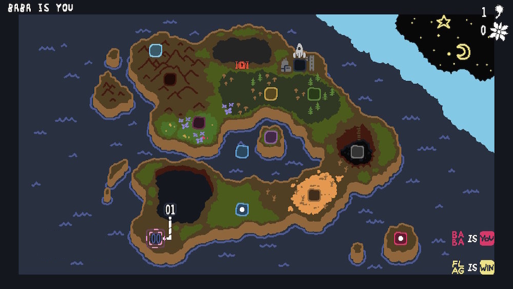 The overworld and its many areas.